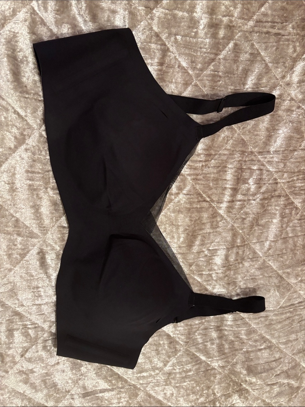 Honeylove Silhouette Bra Black Size 34D 34DD Adjustable Straps Hook Closure